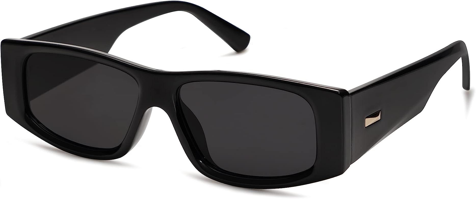 Retro Trendy Rectangle Polarized Sunglasses 80s 90s Y2K Narrow Sunnies SJ2228 | Amazon (US)