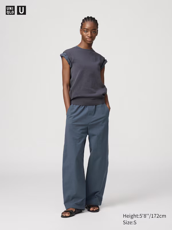 Easy Curved Trousers | UNIQLO (UK)