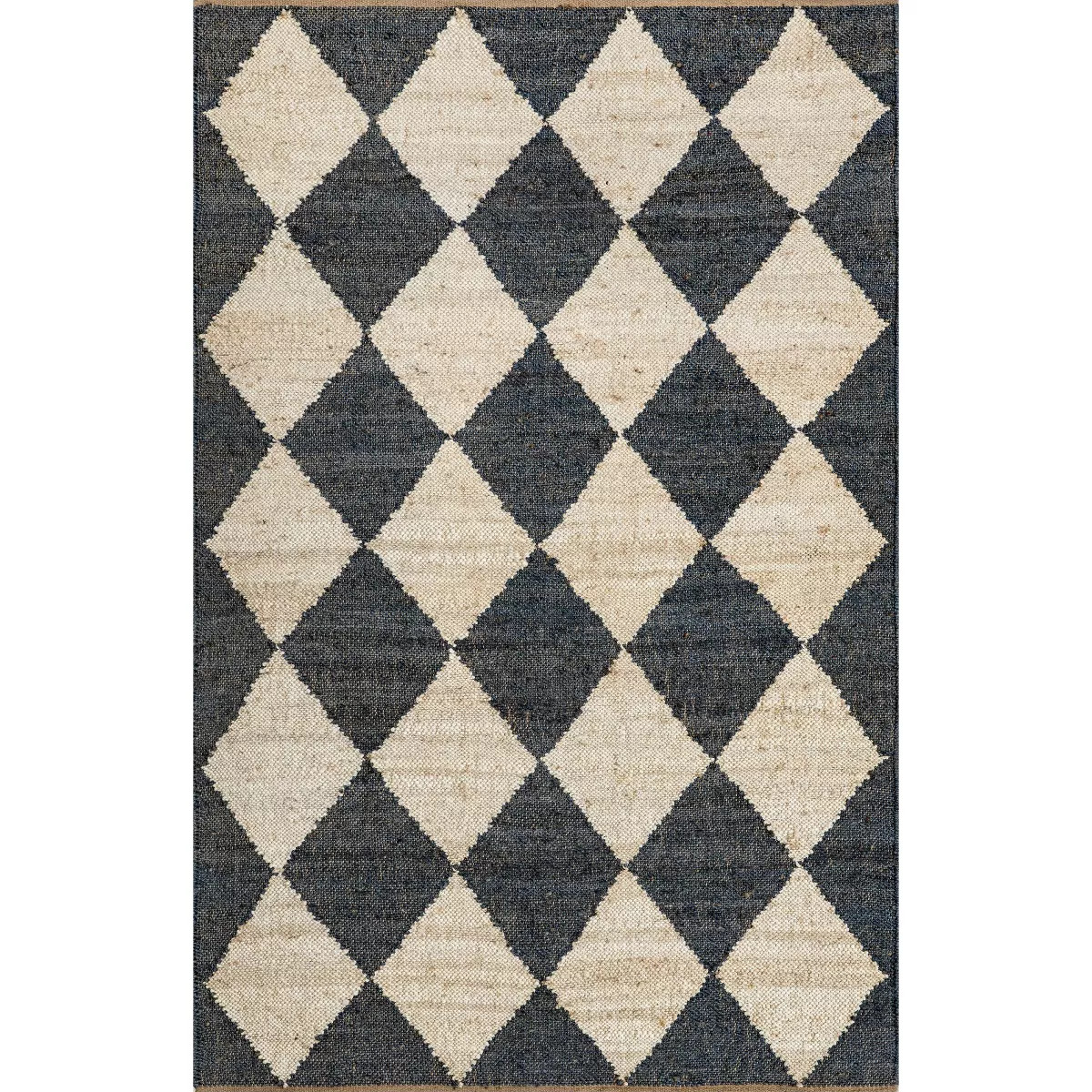 Nuloom Louie Diamond Checkerboard Jute Area Rug | Target