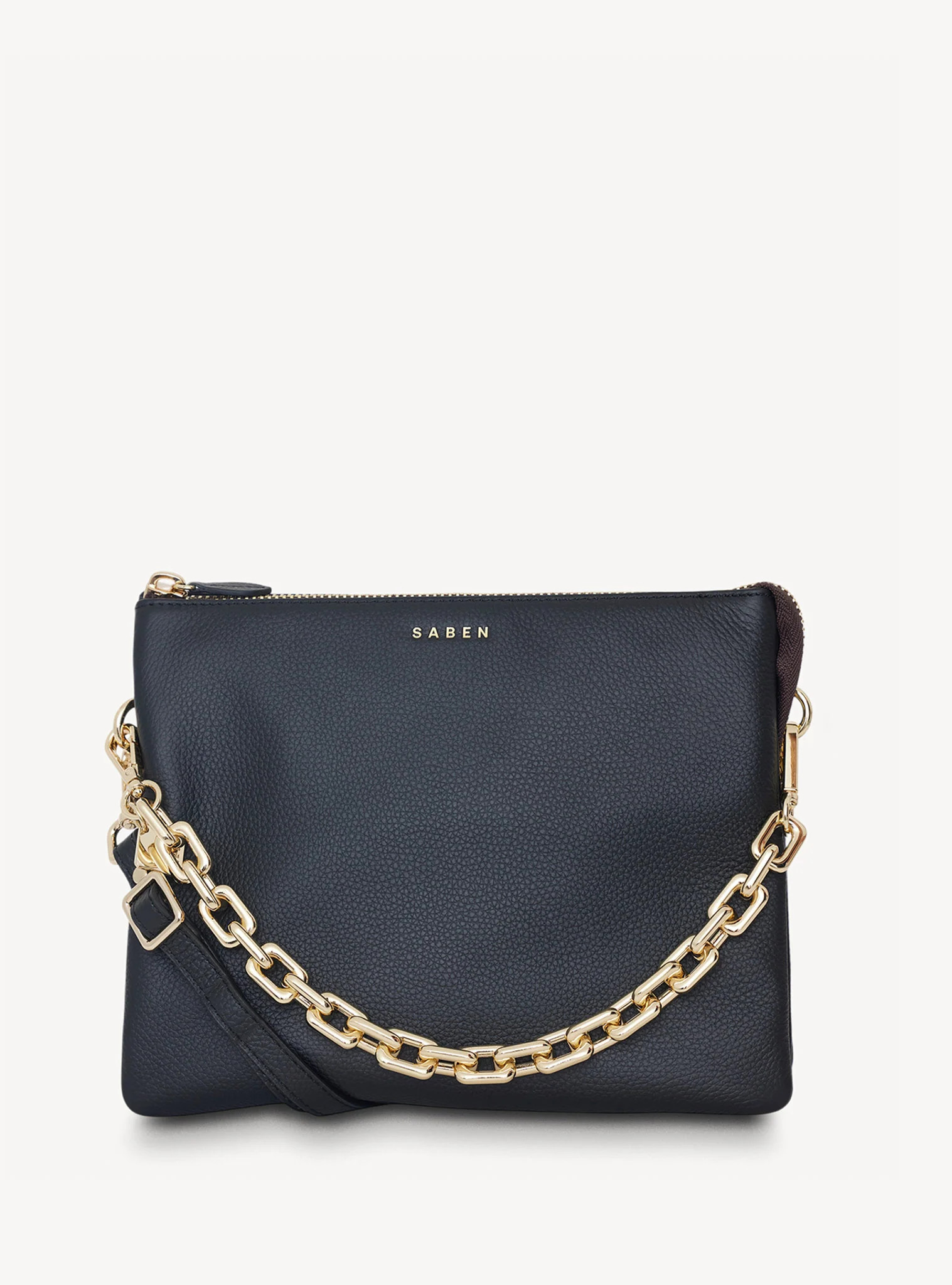 Matilda Crossbody Black + Chunky Chain | Saben