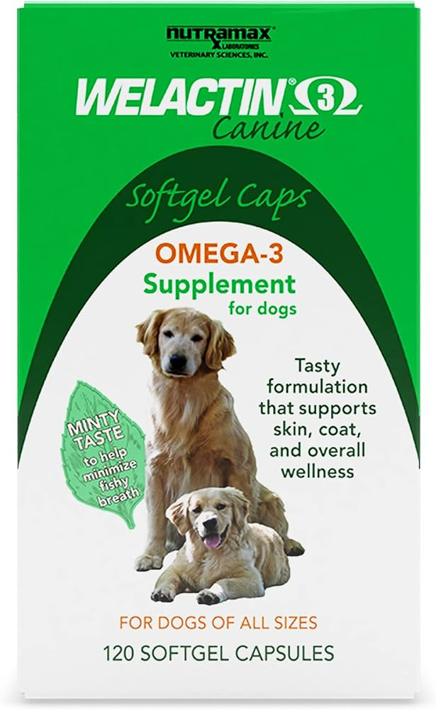 Nutramax Welactin Canine Soft Gel - 120 ct | Amazon (US)