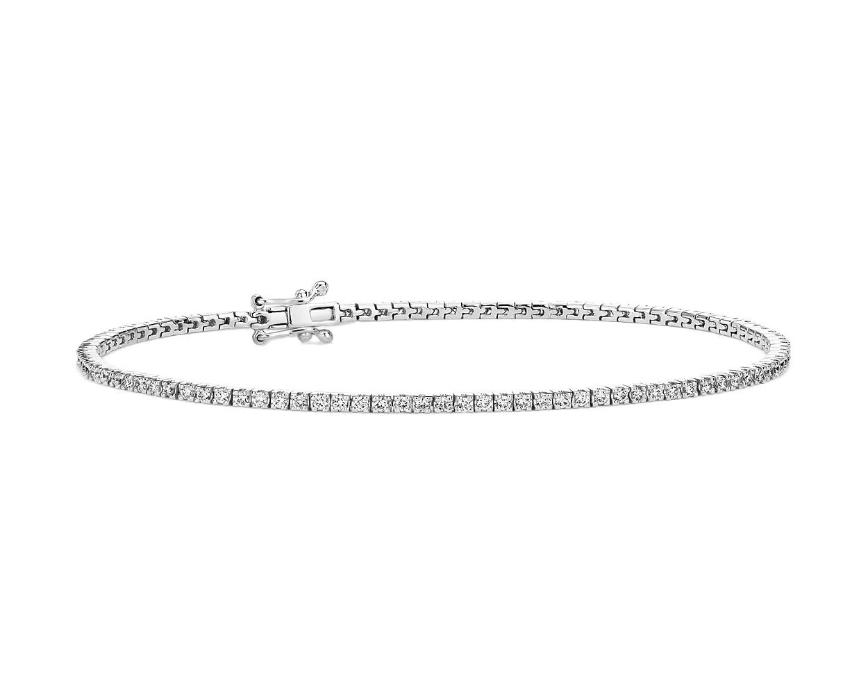 Diamond Tennis Bracelet in 14k White Gold (1 ct. tw.) | Blue Nile