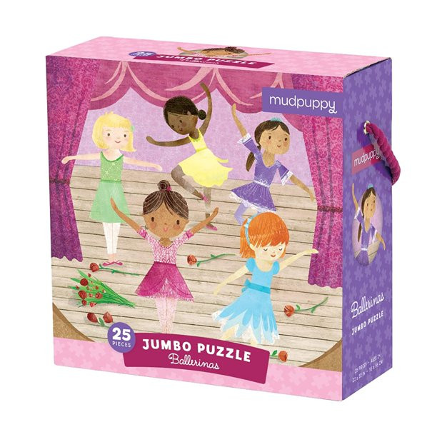 Mudpuppy Ballerinas Jumbo Puzzle, 25 Jumbo Pieces, 22â€x22â€, Great for Kids Age 2+, Co... | Walmart (US)