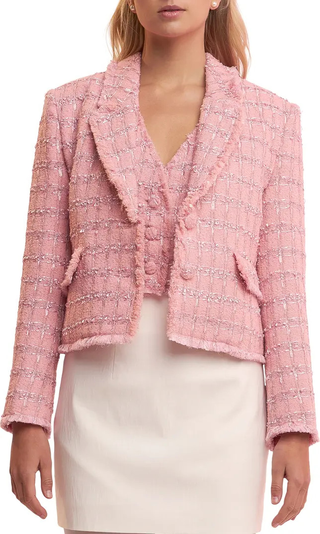 Tweed Fringe Blazer | Nordstrom