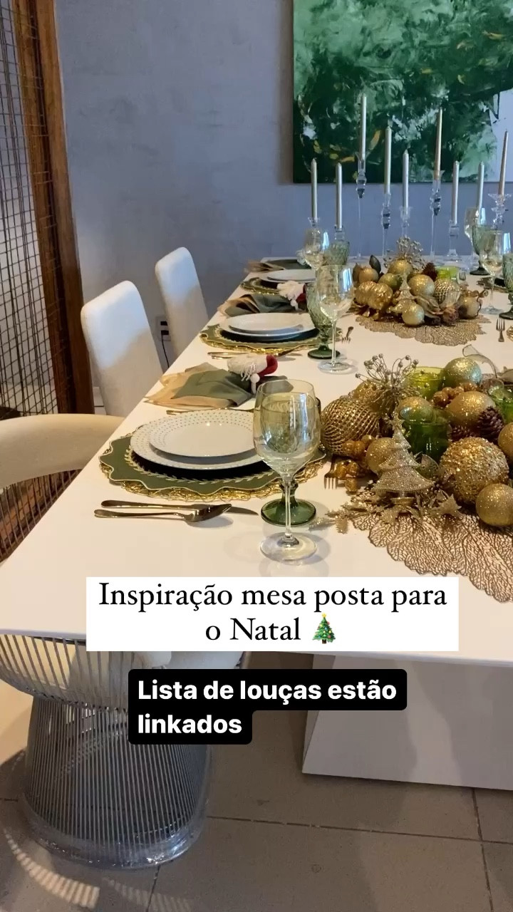 Inspiração de mesa posta para o Natal! Faça uma linda mesa para reunir a família nessa data tão especial!!!
Lista de louças semelhantes estão linkadas ✨

#LTKbrasil #LTKhome