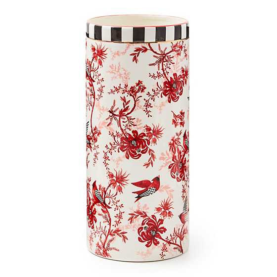 Cardinal Toile Tall Vase | MacKenzie-Childs