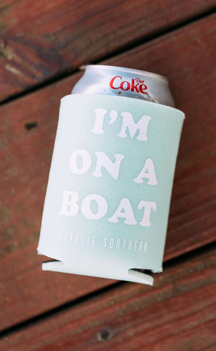 charlie southern: i'm on a boat drink sleeve | RIFFRAFF
