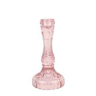 6.5" Small Pink Glass Candle Holder by Ashland® | Michaels | Michaels Stores