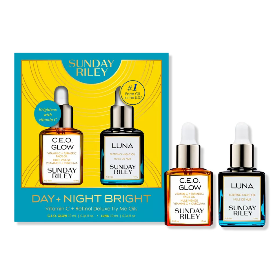 Day + Night Bright Vitamin C + Retinol Oil Duo | Ulta