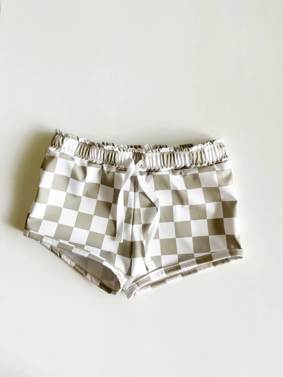 Boys Check Board Shorts// Boys Swimsuit/ Baby Boy Bathing Suit Shorts | Etsy (US)