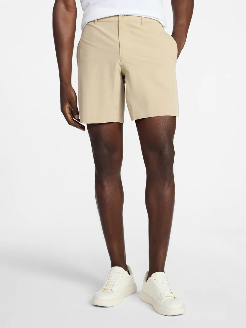 George Men's and Big Men's Seersucker Shorts, 8" Inseam, Sizes S-3XL | Walmart (US)