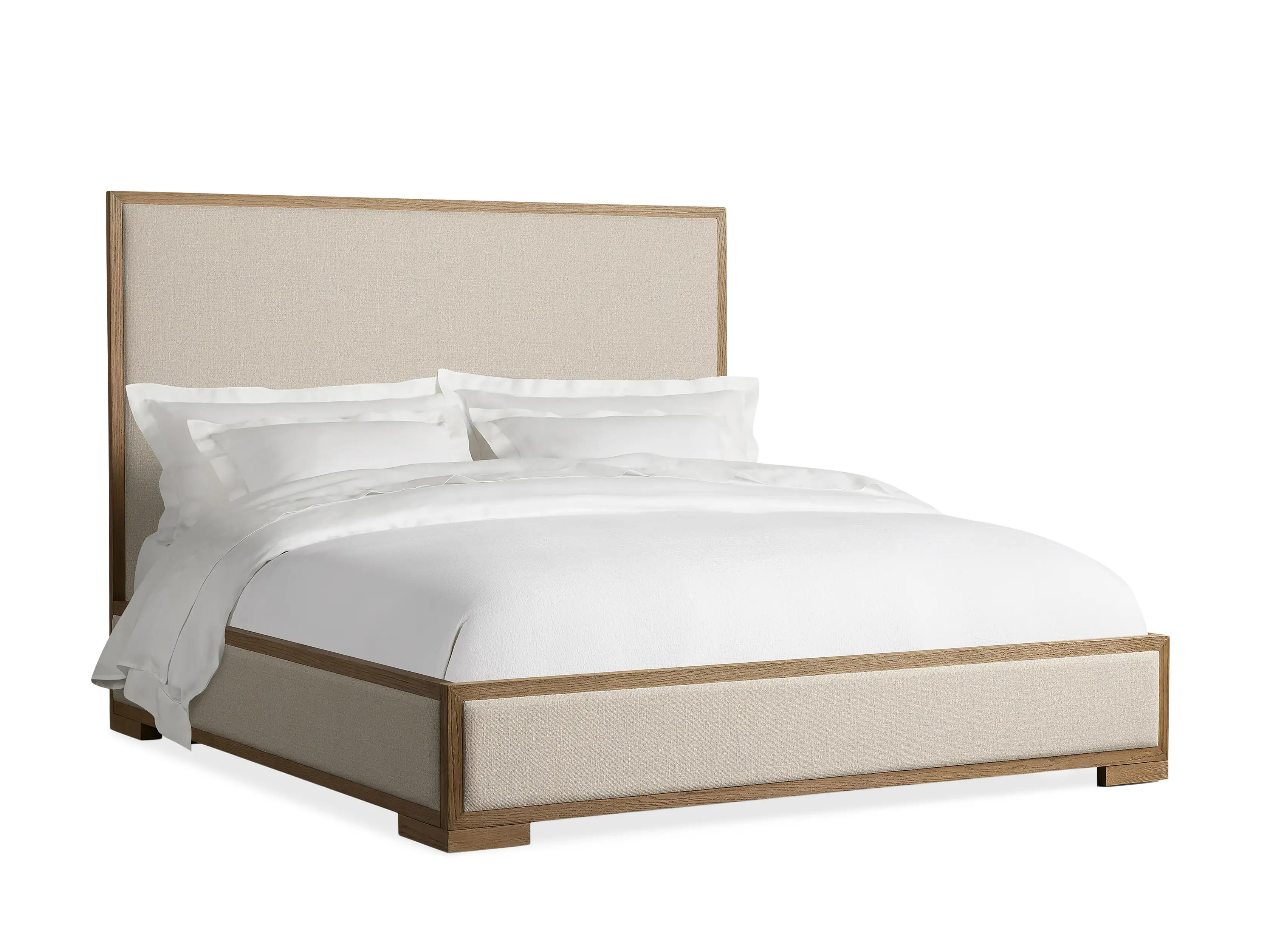 Darien Panel Bed with Low Footboard in Fawn | Arhaus