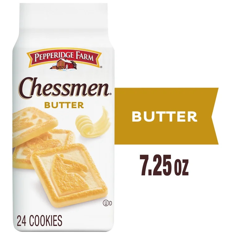 Pepperidge Farm Chessmen Butter Cookies, 7.25 oz Bag (24 Cookies) | Walmart (US)