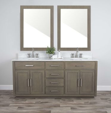 24 Inch Vanity Mirror Set - Gray | Vintage Tub & Bath
