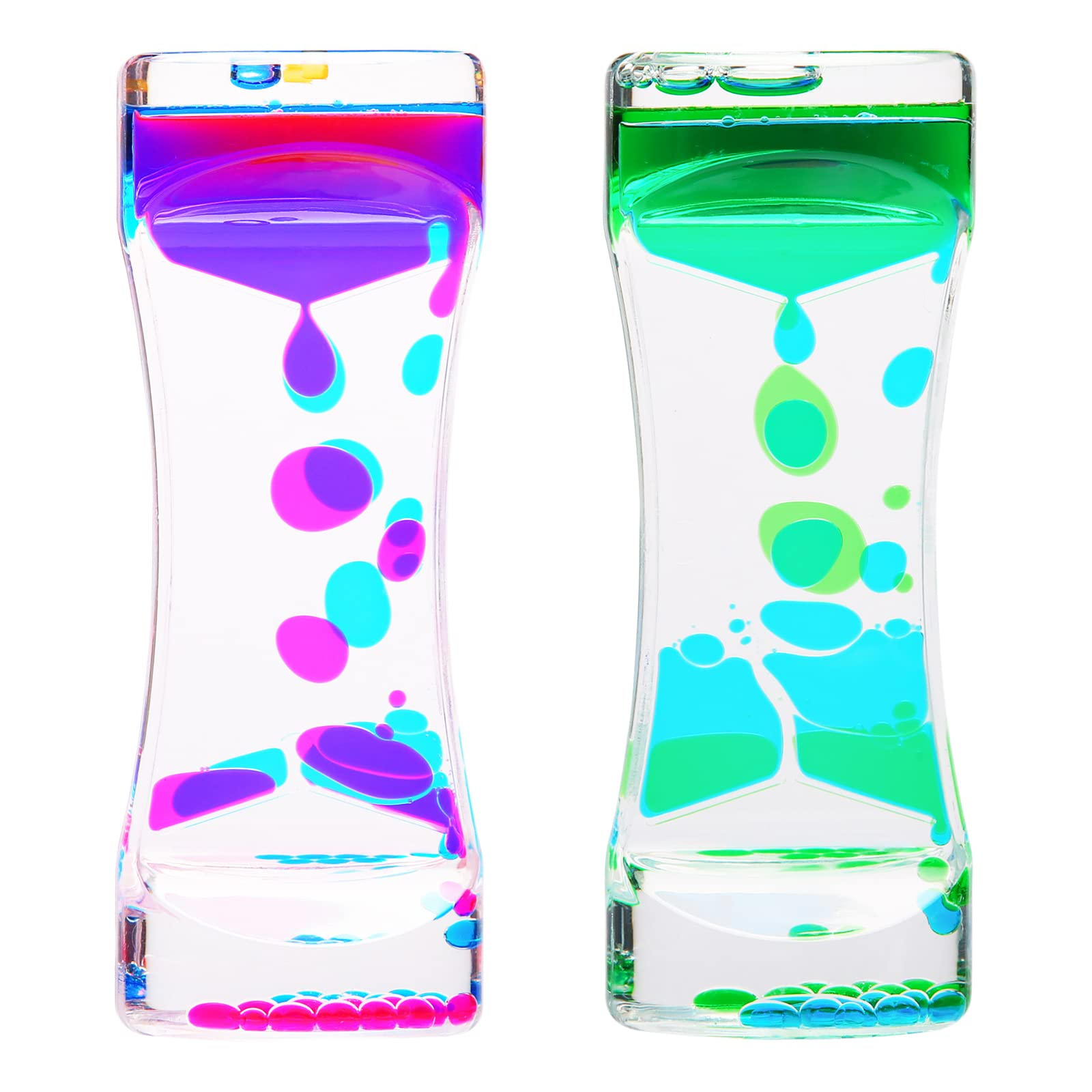 CAILINK Liquid Motion Bubbler Timer 2Pack Sensory Toys for Relaxation, Floating Color Lava Timers | Amazon (US)