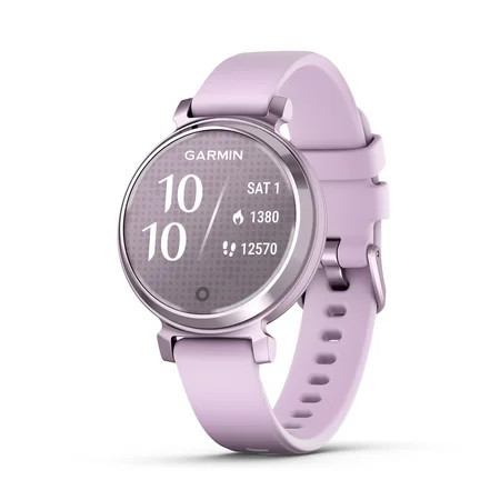 Garmin Lily® 2, Small and Stylish Smartwatch, Hidden Display, Patterned Lens, Up To 5 Days Battery Life, Lilac/Metallic Lilac | Walmart (US)