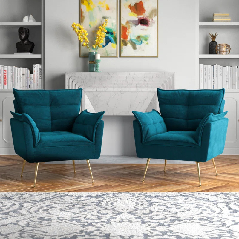 Toulouse CAL117 Compliant 31.2'' Wide Tufted Armchair | Wayfair North America