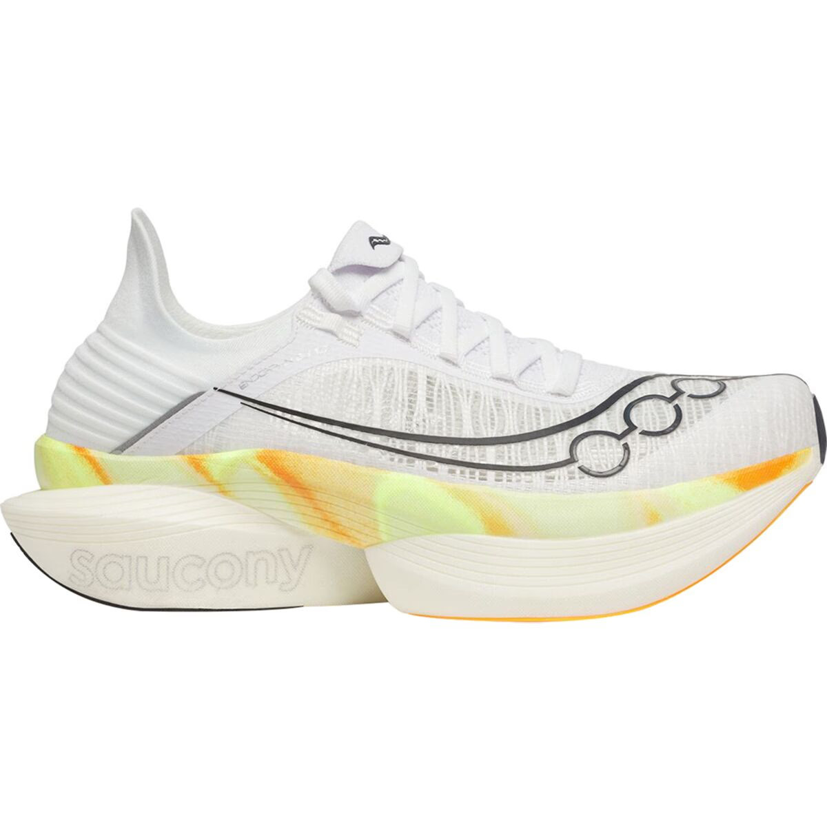 Saucony Endorphin Elite 2 Running Shoe White/Peel, Mens 10.0/Womens 11.5 | Backcountry