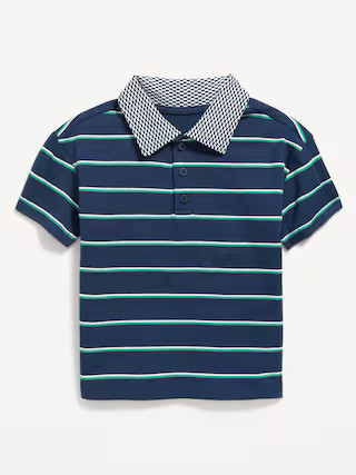Short-Sleeve Jersey-Knit Polo Shirt for Toddler Boys | Old Navy (US)
