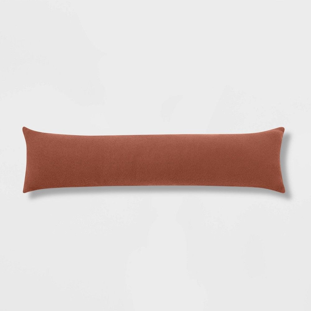 Lumbar Boucle Color Blocked Decorative Throw Pillow Rust - Threshold | Target