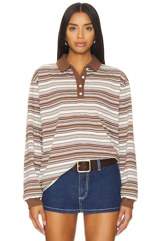 Lena Top in Brown & Ivory Stripe
Lovers and Friends

$102 Previous price: $128
 | Revolve Clothing (Global)