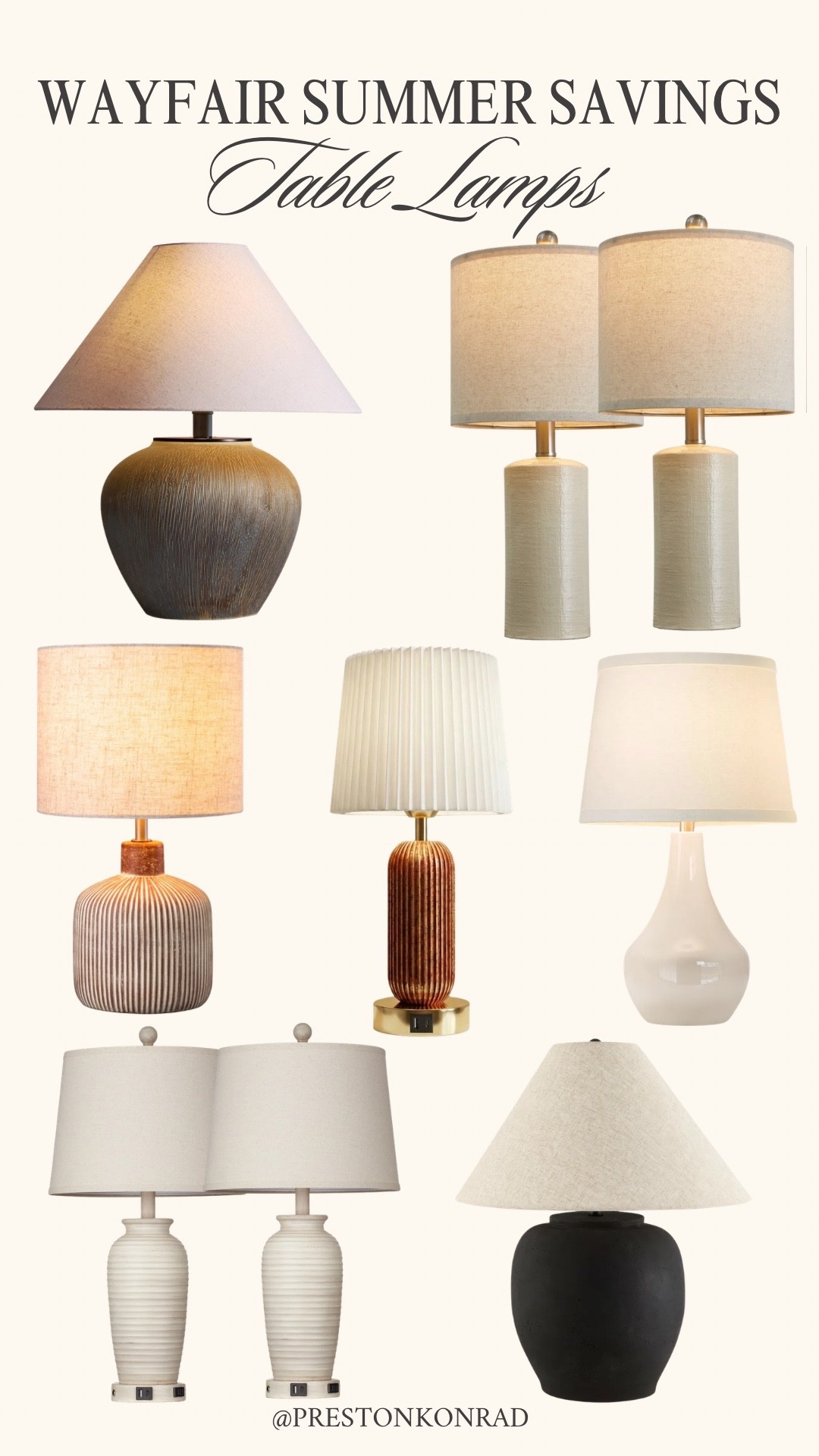The Wayfair Summer Savings event is full of home finds I’m loving, and these table lamps are at the top of my list. They add the perfect amount of warmth and texture while blending seamlessly into so many design styles. @Wayfair

#LTKHome #LTKSaleAlert #LTKSeasonal