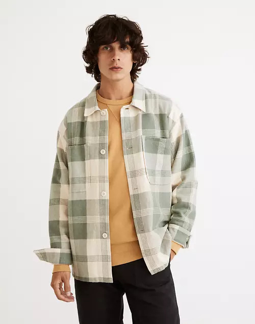 Boxy Shirt Jacket in Plaid | Madewell