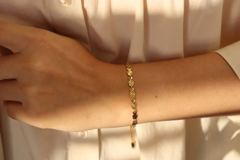 Gold Fish Luck Chain Bracelet Minimalist Handmade Fish Shape Elegant Everyday Bracelet Ankle Brac... | Etsy (US)