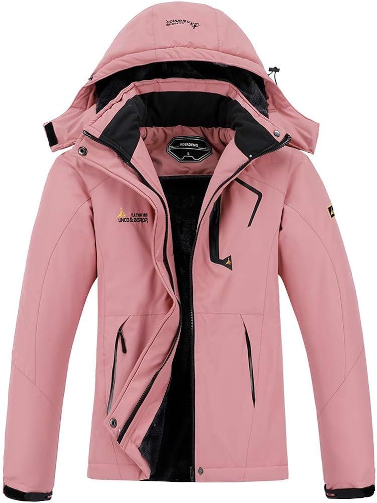 MOERDENG Women's Waterproof Ski Jacket Warm Winter Snow Coat Mountain Windbreaker Hooded Raincoat... | Amazon (US)