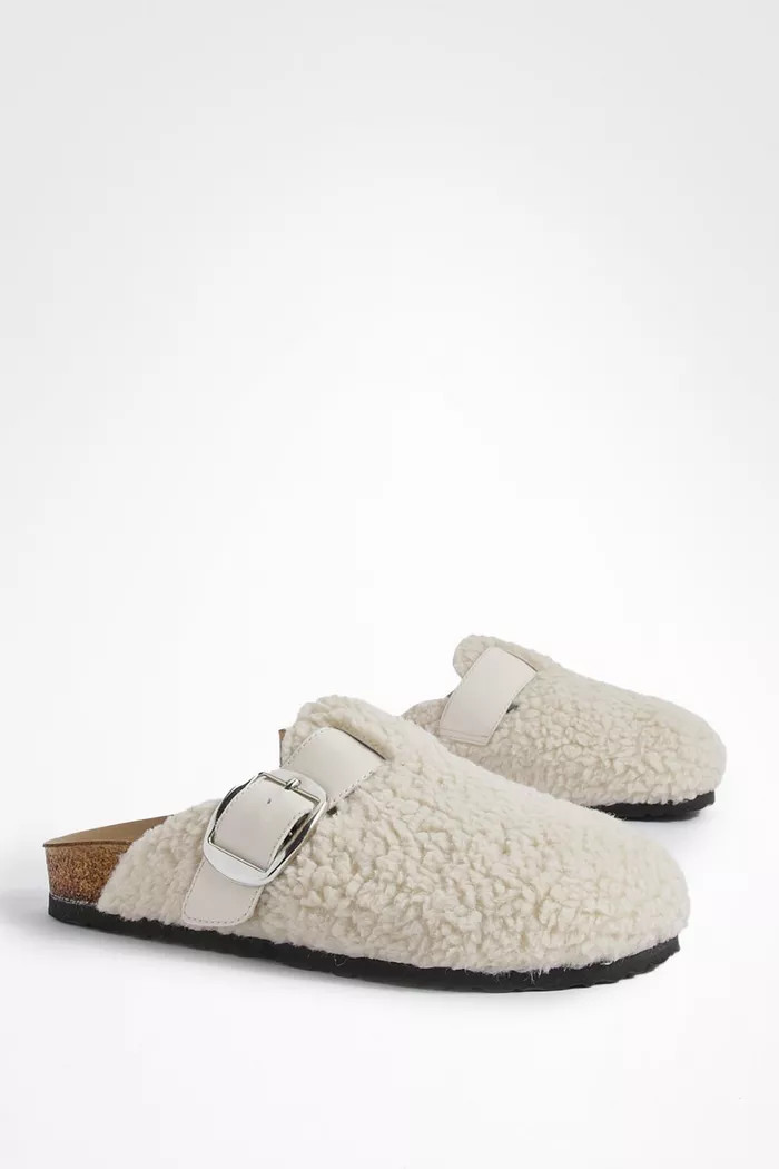 Oversized Buckle Borg Clogs | Boohoo.com (UK & IE)