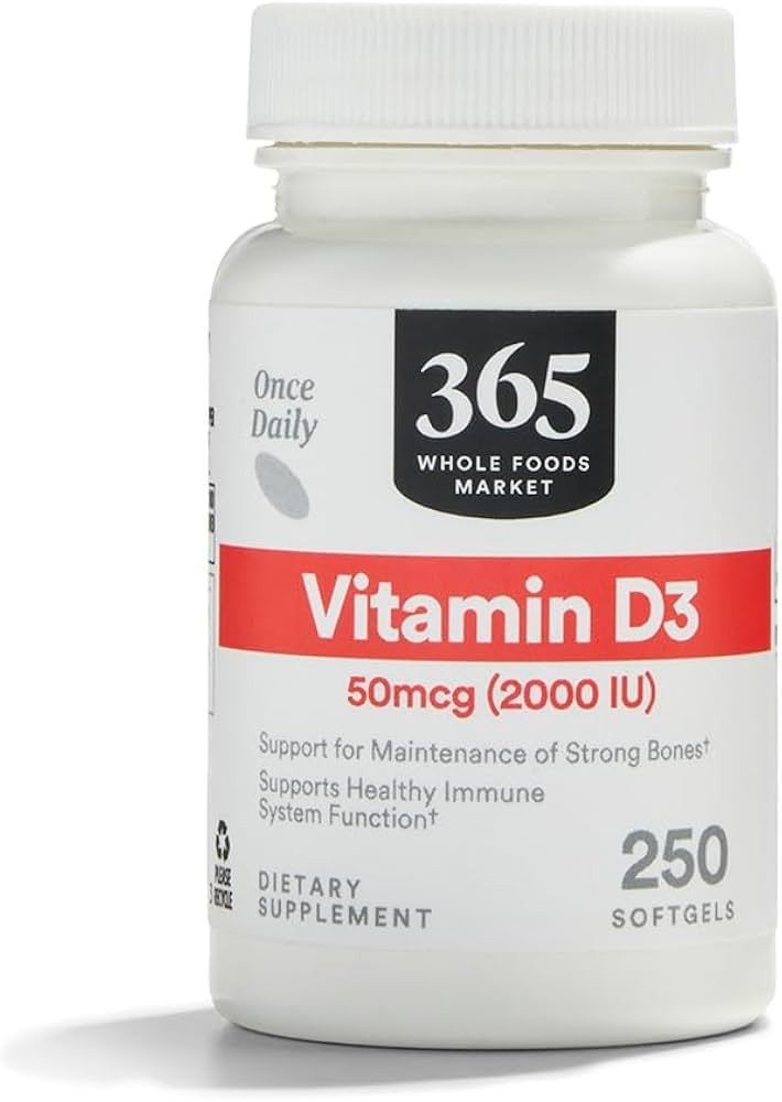 365 by Whole Foods Market, Vitamin D3 2000 IU, 250 Softgels | Amazon (US)