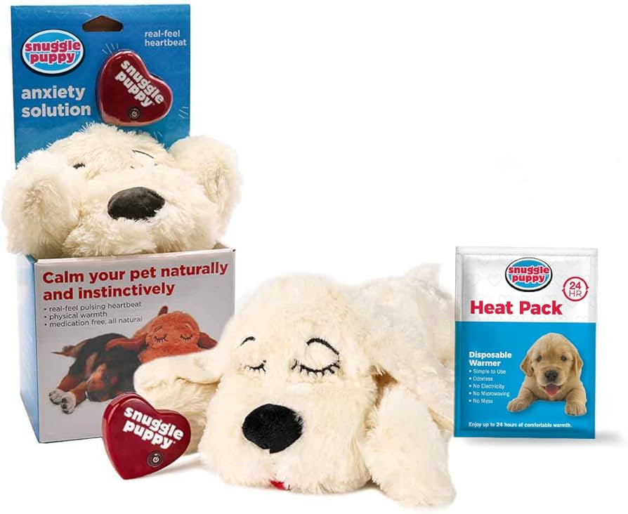 SmartPetLove Snuggle Puppy Heartbeat Stuffed Toy for Dogs - Pet Anxiety Relief and Calming Aid - ... | Amazon (US)