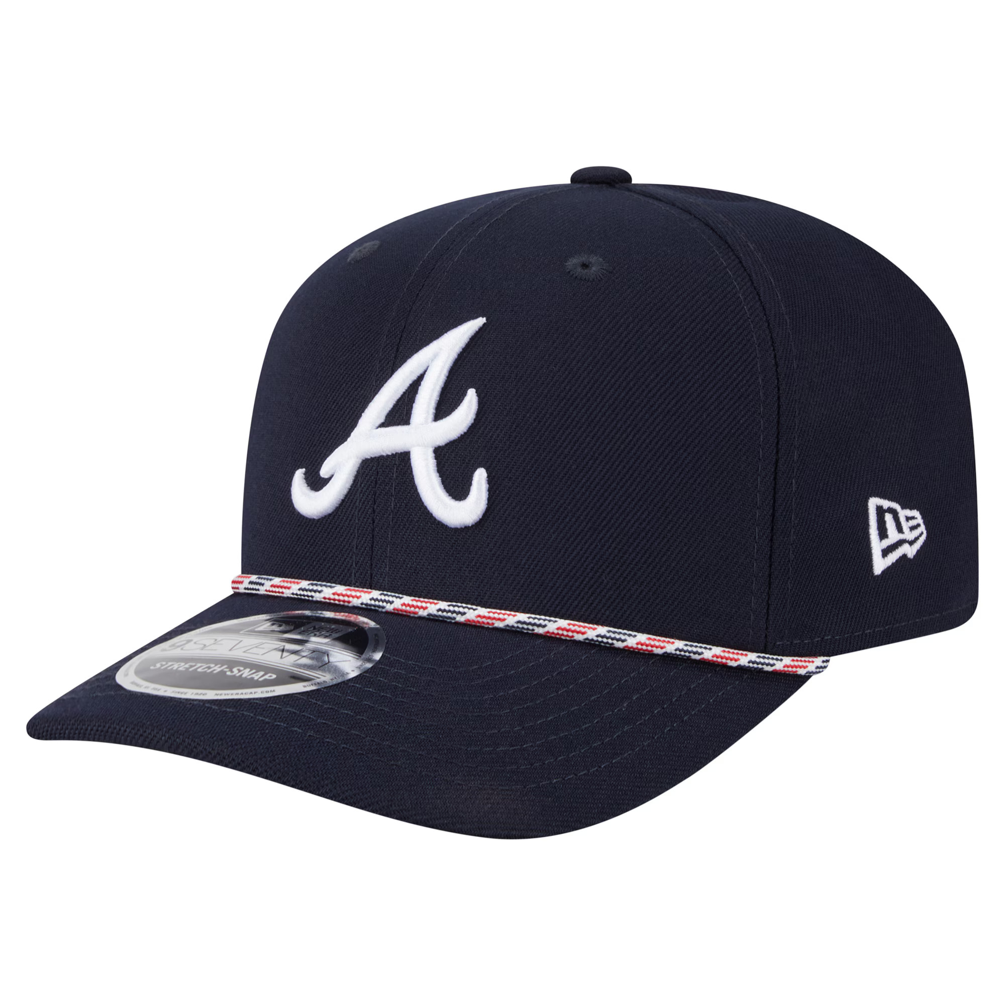 Men's Atlanta Braves New Era Navy Multi-Rope 9SEVENTY Stretch-Snap Hat | MLB Shop