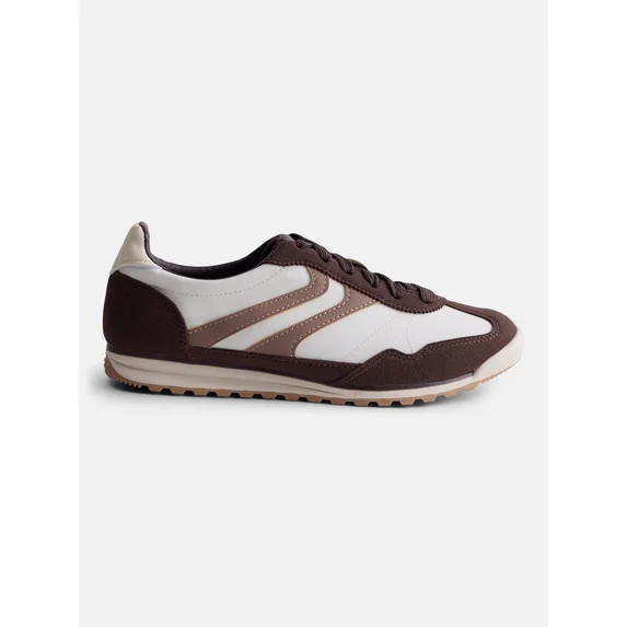 No Boundaries Women's Retro Inspired Lace Up Sneakers | Walmart (US)