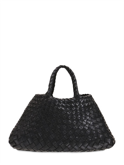 Dragon Diffusion - Small santa croce leather shoulder bag - Black | Luisaviaroma | Luisaviaroma