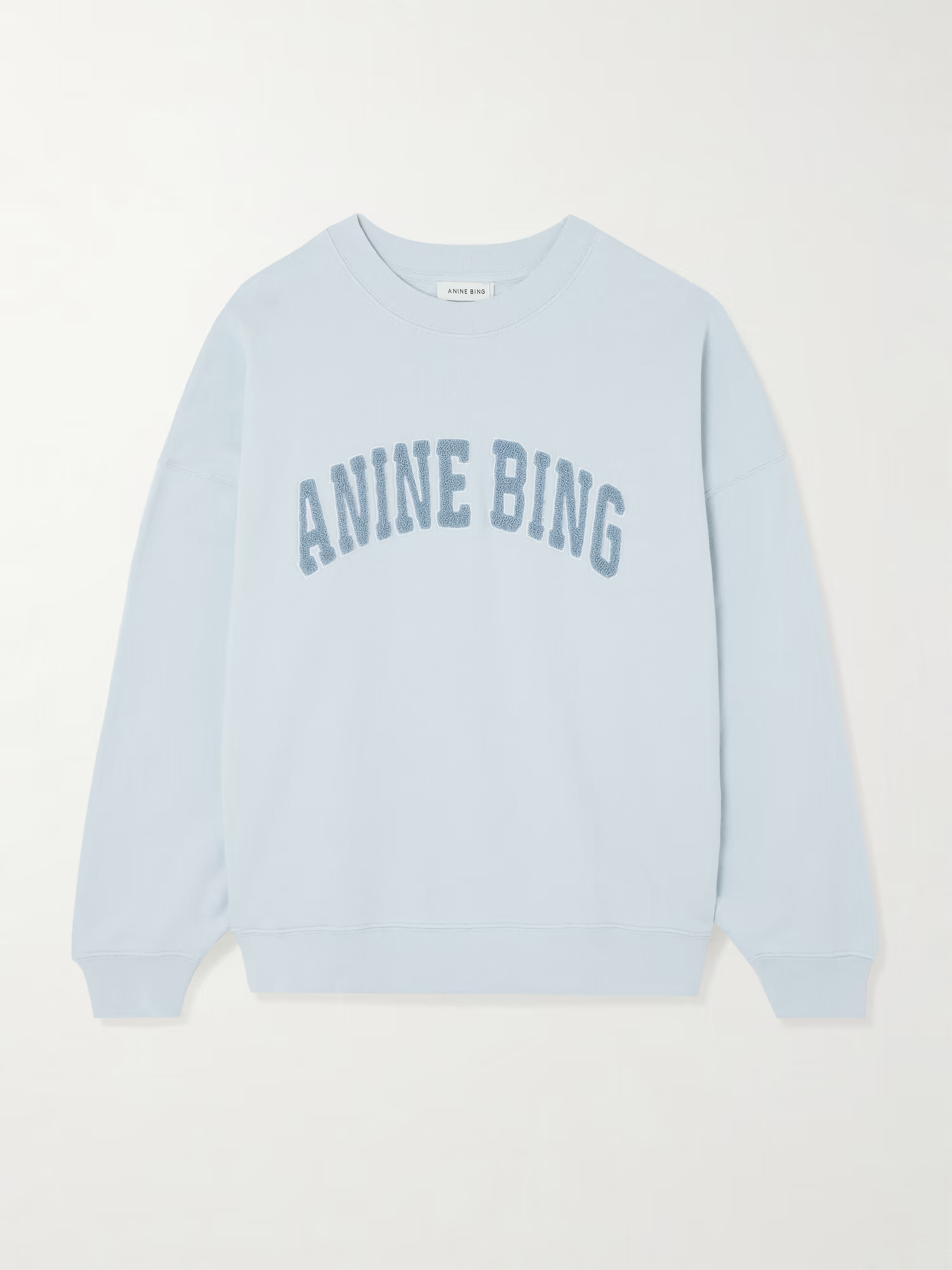 Miles oversized appliquéd cotton-jersey sweatshirt | NET-A-PORTER (US)