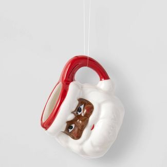 Ceramic Santa Mug Christmas Tree Ornament - Wondershop&#8482; | Target