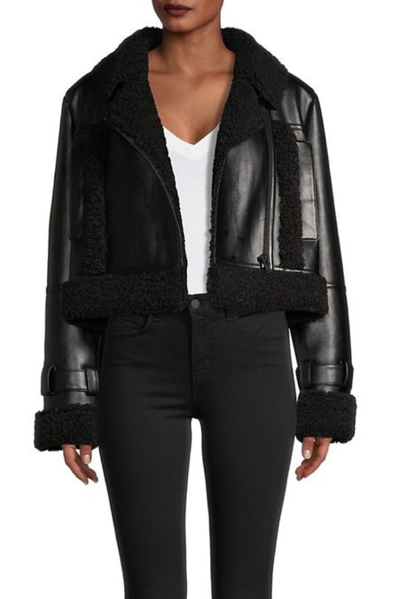 Faux leather jacket, crop jacket, saks 

#LTKstyletip #LTKSeasonal #LTKtravel