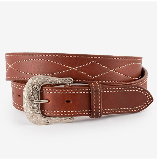 Circle Y Stitched Leather Belt | Rod's Western Palace/ Country Grace