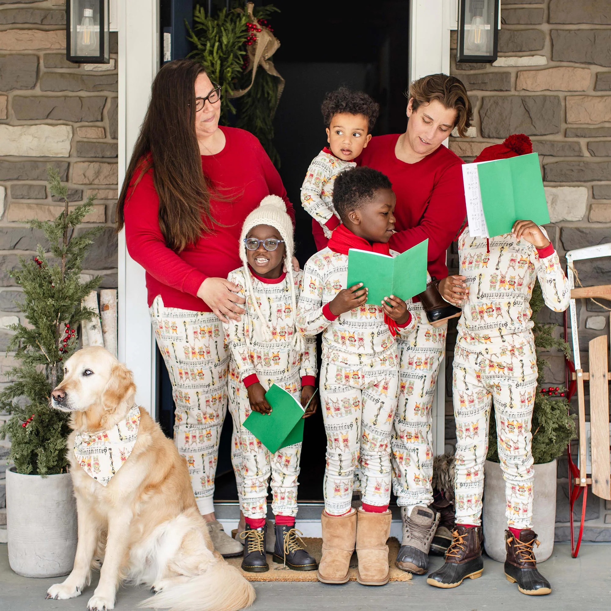Sweet Carolers Matching Family Sleep & Play | Burts Bees Baby