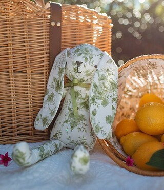 x Megan Karp Penelope Floral Bunny Plush Toy | Dillard's