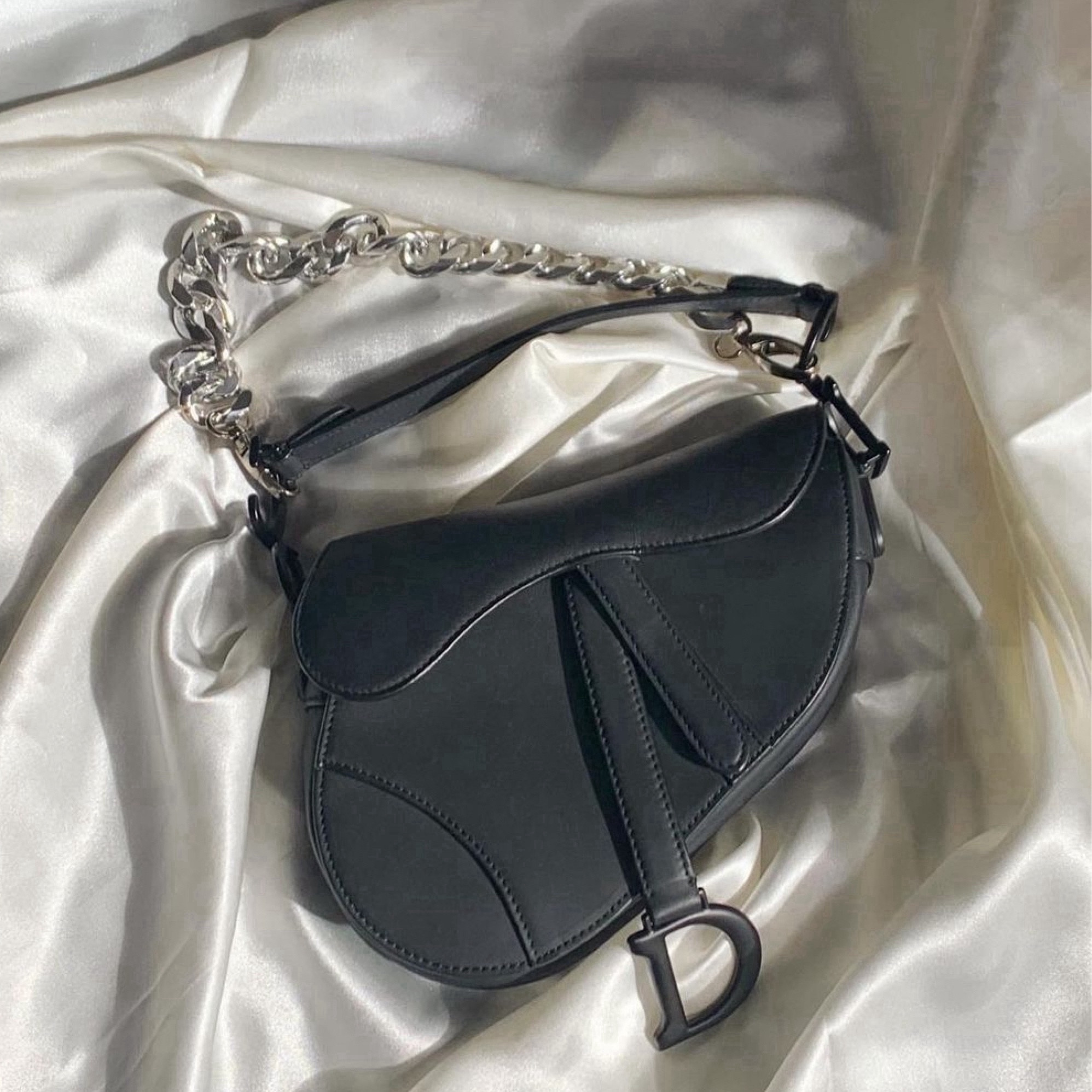 matte black mini saddle more likely to be found at the dior flagship store but can be from a major DJ’s 

#LTKwedding #LTKparties #LTKitbag