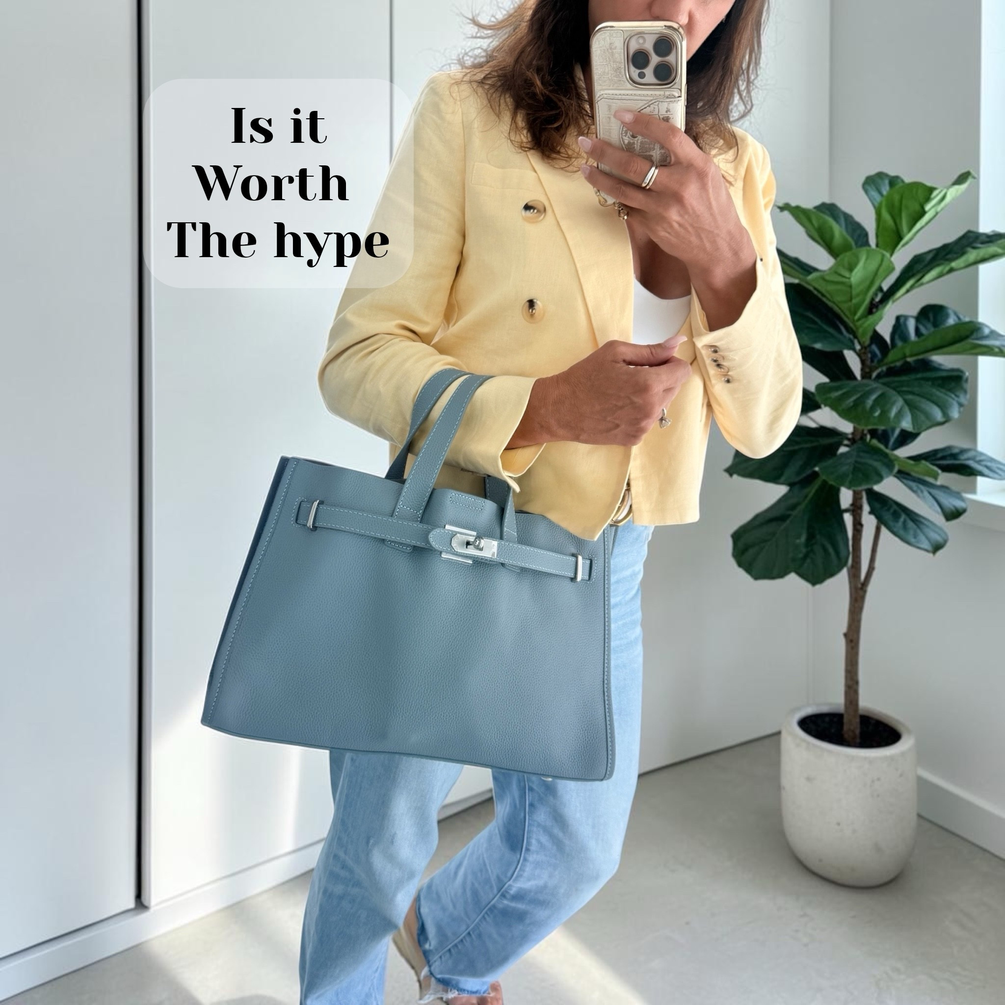 Okay, real talk about the viral designer-inspired bag that's all over everyone's feed right now... 

is it actually worth the hype?

Honestly? Yes. If you love the look but spending thousands on the designer version just isn't in the cards right now, this is such a good alternative.

It comes in a bunch of colors, but I ended up grabbing the baby blue for summer and it’s so pretty in person. What actually surprised me the most is the quality—the material feels amazing, and it has way more space inside than I expected. It’s perfect for everyday stuff, and it’s even big enough to fit a small laptop or an iPad if you wanted to use it for work

#LTKdayinmylife #LTKWorkwear #LTKstorytime