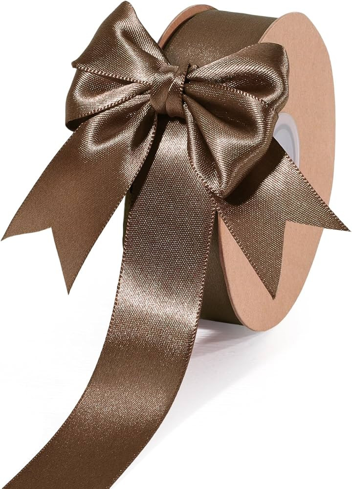 LaRibbons Brown Ribbon 1 Inch 25 Yards | Amazon (US)