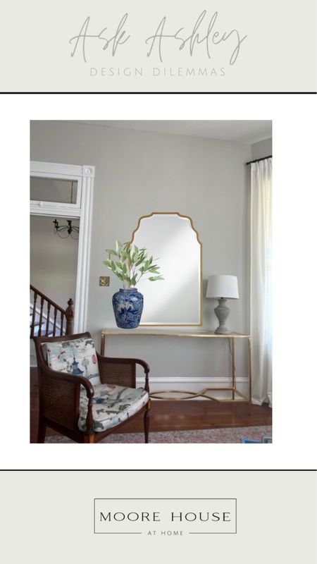 This week’s Ask Ashley was about finishing this console table in a formal sitting room. Adding a mirror, vase & greenery is all this space needs for a clean and classic look. 

#LTKhome