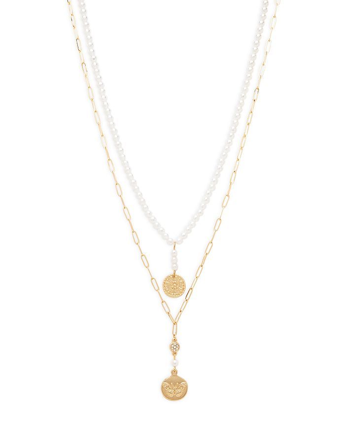 AQUA Bead Layered Medallion Drop Pendant Necklace, 17" - 100% Exclusive Back to Results -  Jewelr... | Bloomingdale's (US)