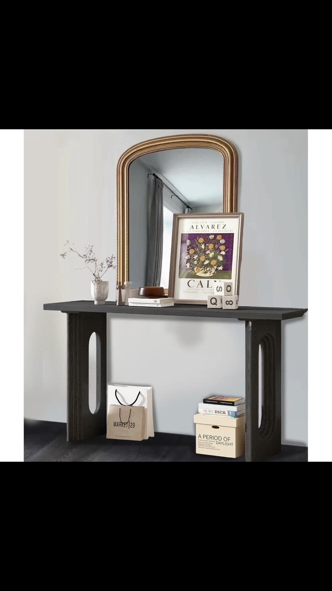 59" Wooden Console Table with Round Hollow Legs,Modern Entryway Table,Sofa Table

#LTKMothersDay #LTKdayinmylife #LTKselfcare