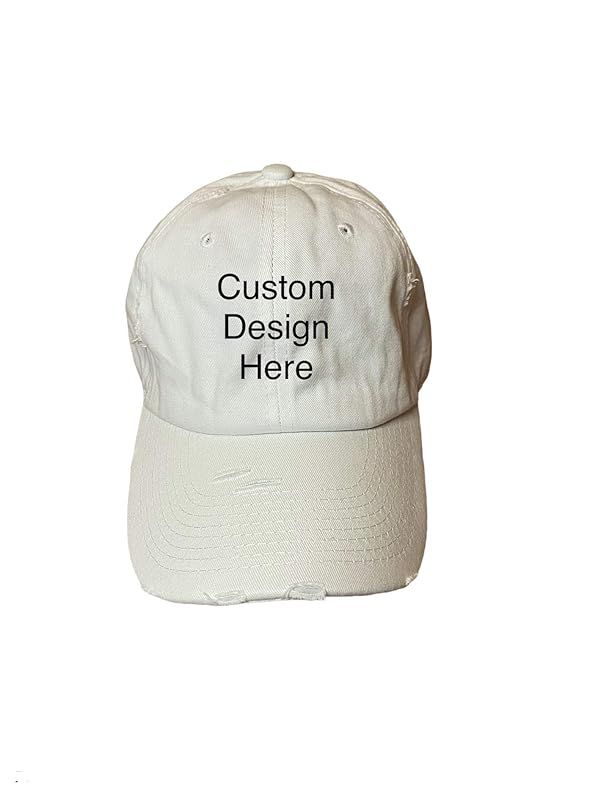 Amazon.com: Custom Personalized Embroidered Distressed Baseball Hat : Handmade Products | Amazon (US)