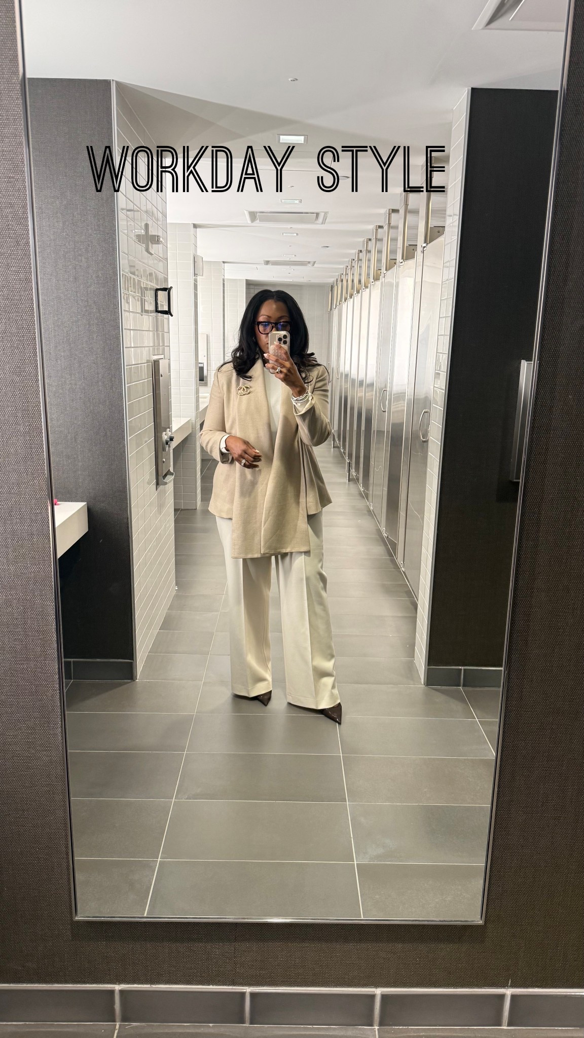 The perfect winter to spring transition outfit for work! Blazer with shawl attached is pure perfection!

#LTKOver40 #LTKWorkwear #LTKMidsize