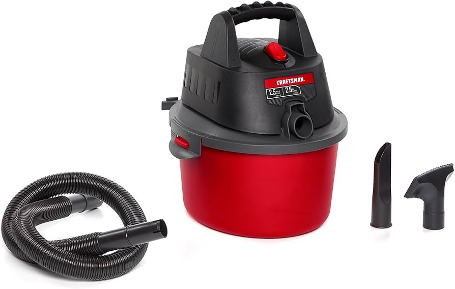 CRAFTSMAN CMXEVBE17250 2.5 Gallon 2.5 Peak HP Wet/Dry Vac, Portable Shop Vacuum with Attachments | Amazon (US)